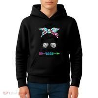 I Love Someone Rare Zebra Messy Bun Rare Disease Awareness Kids Hoodie thumb 4
