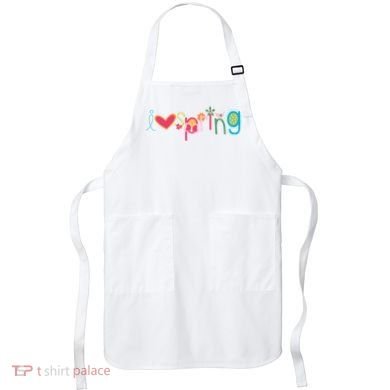 I Love Spring Colorful Apron