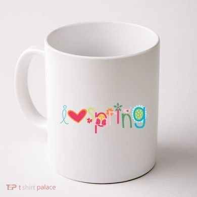 I Love Spring Colorful Coffee Mug