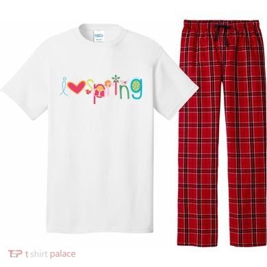 I Love Spring Colorful Pajama Set