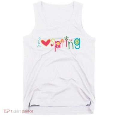 I Love Spring Colorful Tank Top