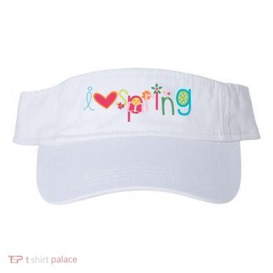 I Love Spring Colorful Visor
