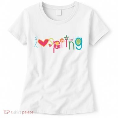 I Love Spring Colorful Women's T-Shirt