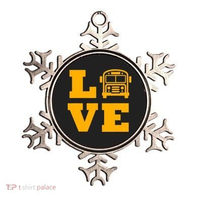 I Love School Buses, School Bus Lovers Ornament