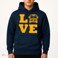 I Love School Buses, School Bus Lovers Hoodie thumb 2