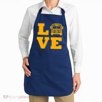 I Love School Buses, School Bus Lovers Apron thumb 2
