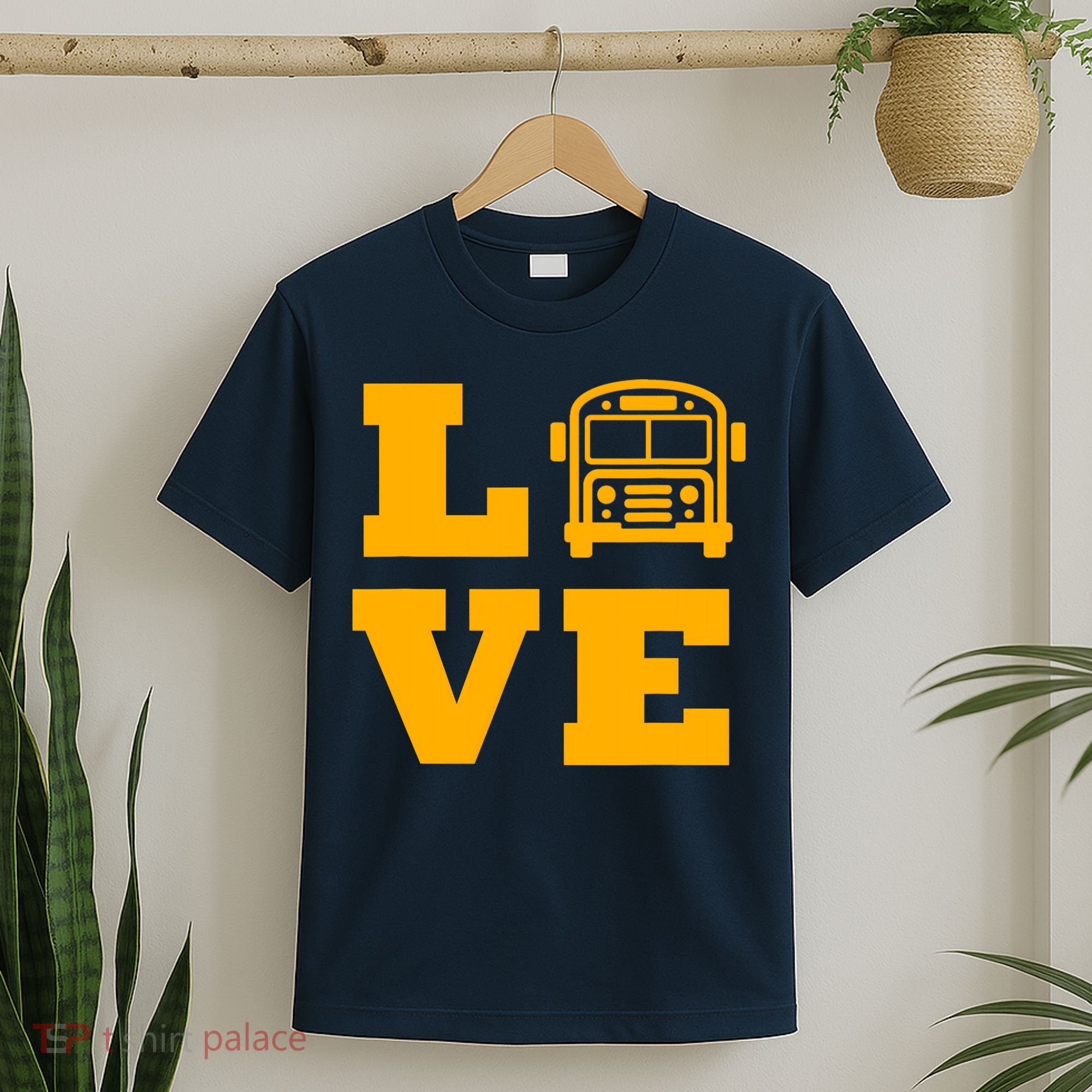 I Love School Buses, School Bus Lovers T-Shirt