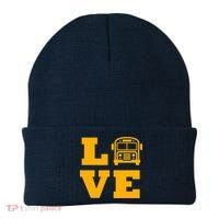 I Love School Buses, School Bus Lovers Beanie thumb 0