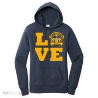 I Love School Buses, School Bus Lovers Women's Hoodie thumb 0