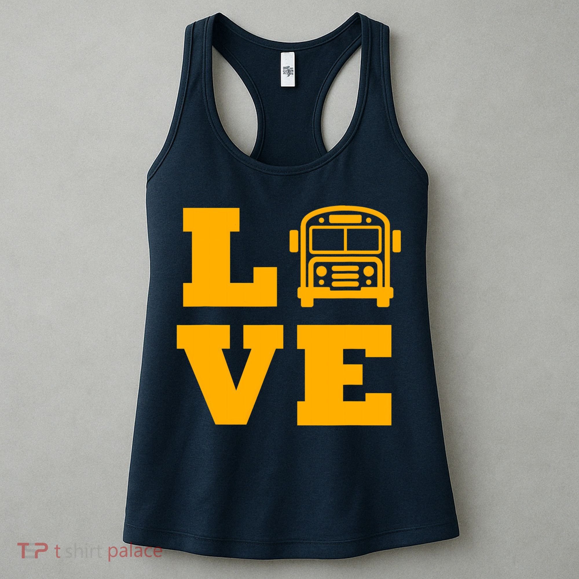 I Love School Buses, School Bus Lovers Women's Tank Top