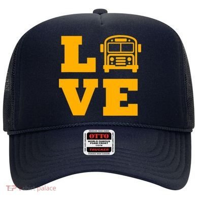 I Love School Buses, School Bus Lovers Hat