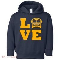 I Love School Buses, School Bus Lovers Toddler Hoodie thumb 0