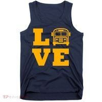 I Love School Buses, School Bus Lovers Tank Top thumb 0