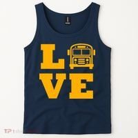 I Love School Buses, School Bus Lovers Tank Top thumb 2