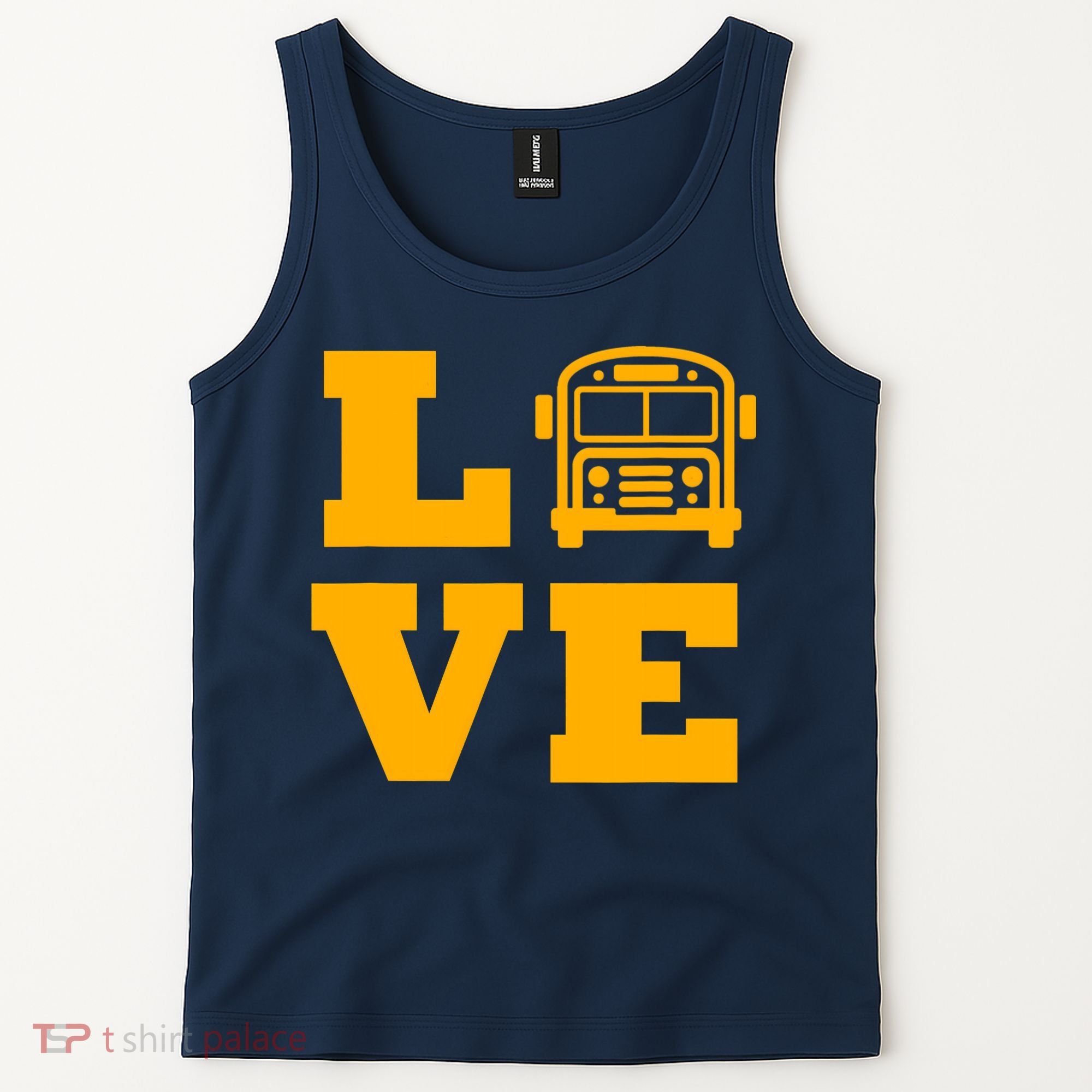I Love School Buses, School Bus Lovers Tank Top