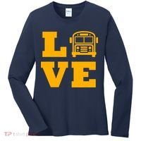 I Love School Buses, School Bus Lovers Women's Long Sleeve Shirt thumb 0