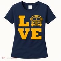 I Love School Buses, School Bus Lovers Women's T-Shirt thumb 0