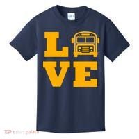 I Love School Buses, School Bus Lovers Kids T-Shirt thumb 0