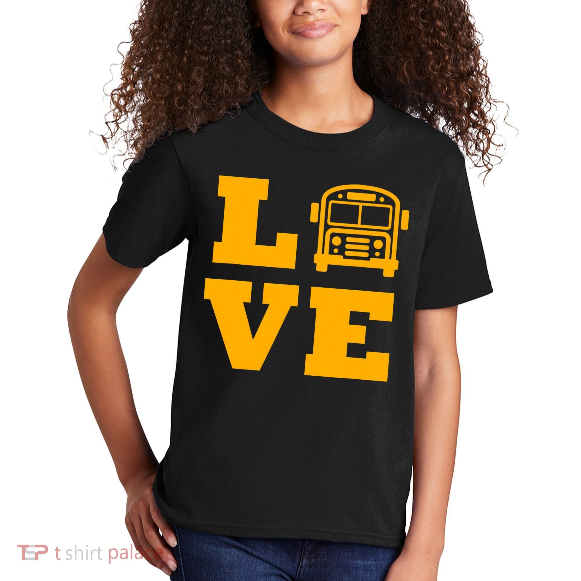 I Love School Buses, School Bus Lovers Kids T-Shirt
