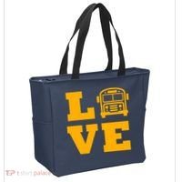 I Love School Buses, School Bus Lovers Tote Bag thumb 2