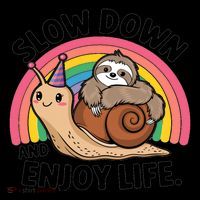 I Love Sloths Snails Positive Sayings Quotes About Life Funny Gift Coffee Mug thumb 5