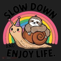 I Love Sloths Snails Positive Sayings Quotes About Life Funny Gift Hat thumb 2