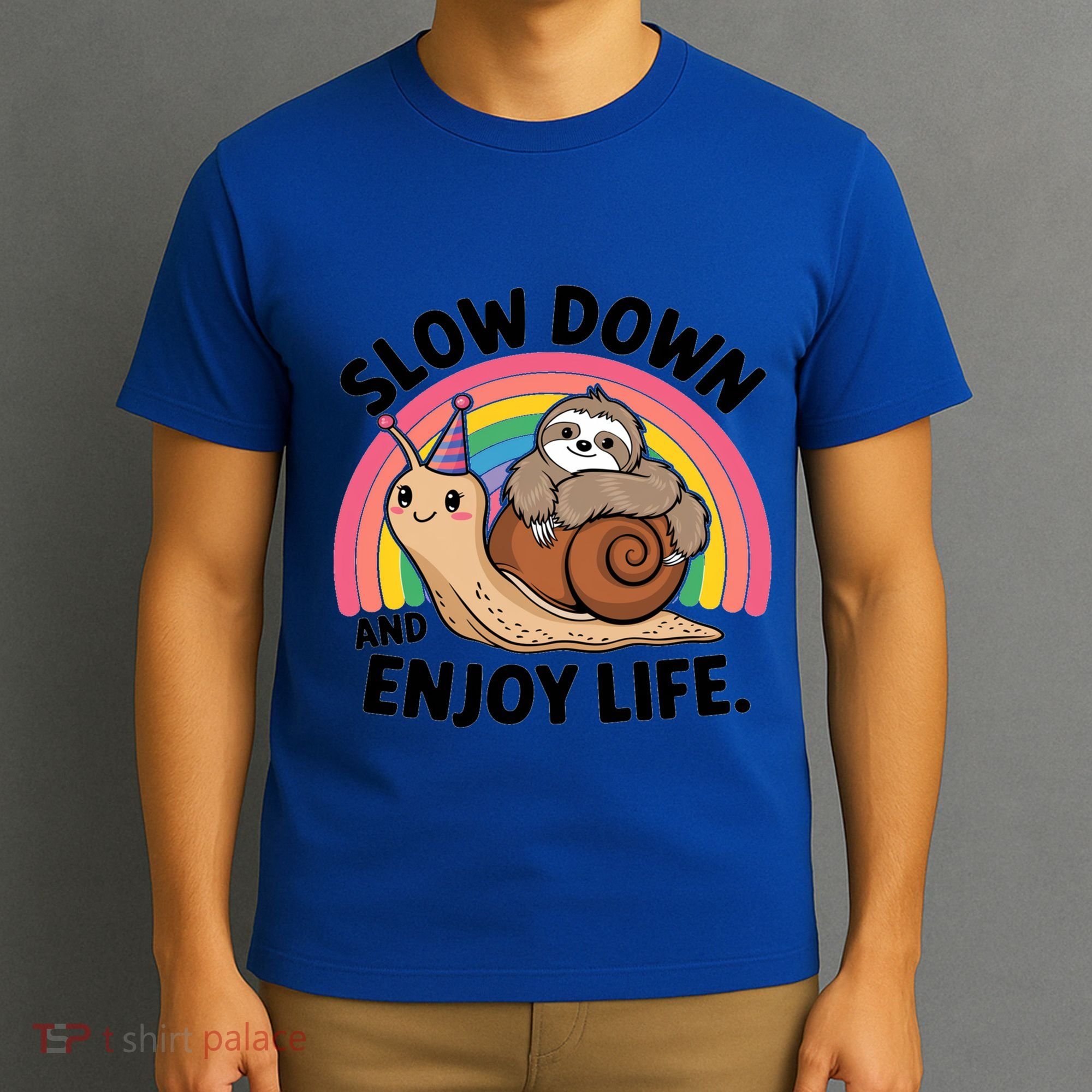 I Love Sloths Snails Positive Sayings Quotes About Life Funny Gift T-Shirt