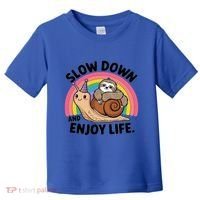 I Love Sloths Snails Positive Sayings Quotes About Life Funny Gift Toddler T-Shirt thumb 0
