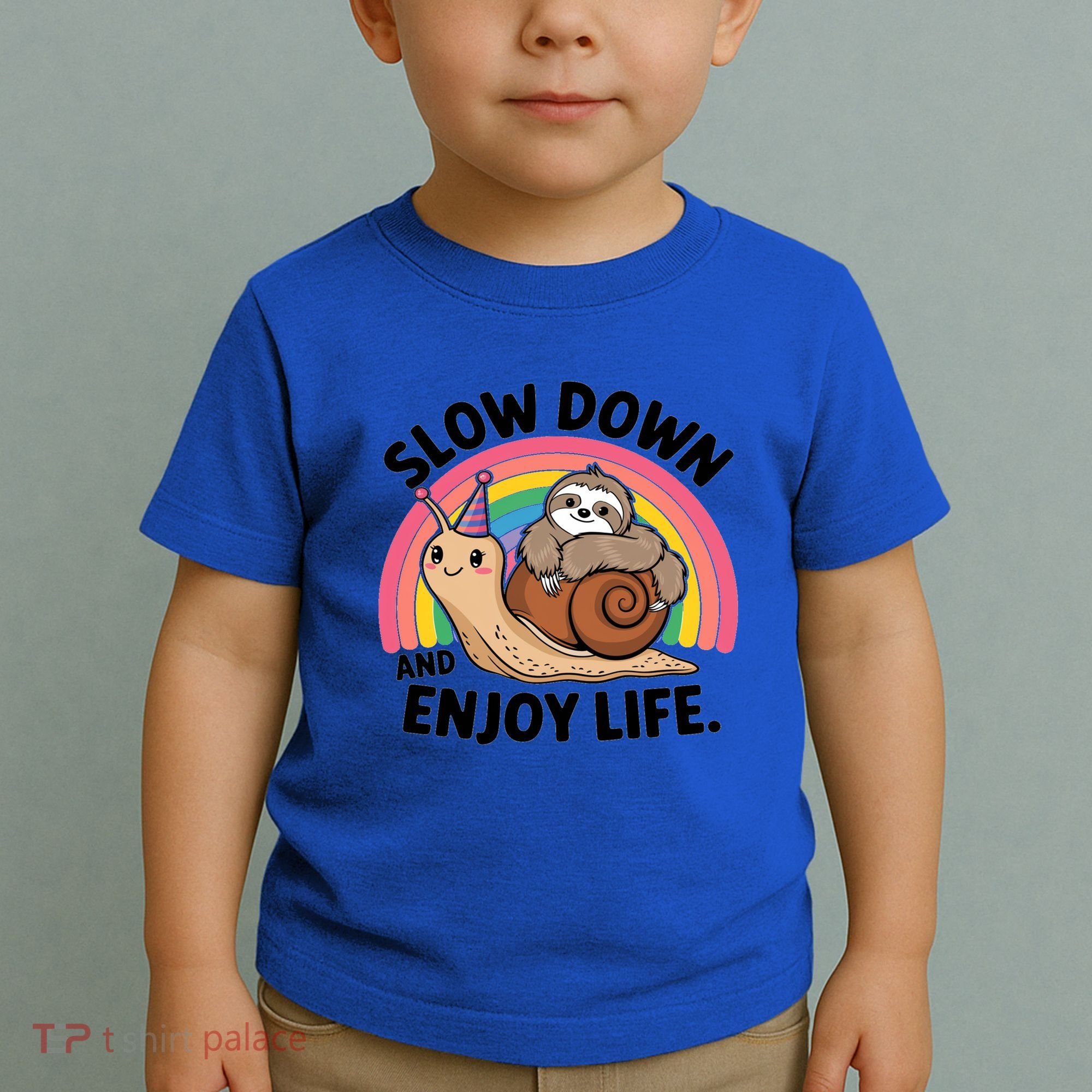 I Love Sloths Snails Positive Sayings Quotes About Life Funny Gift Toddler T-Shirt
