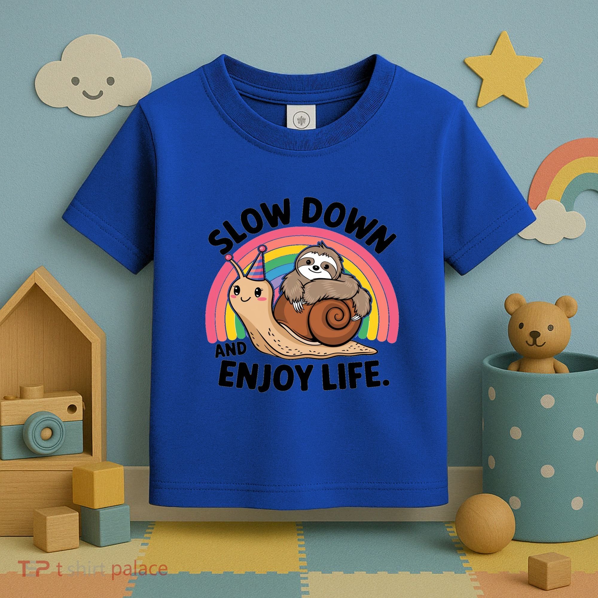 I Love Sloths Snails Positive Sayings Quotes About Life Funny Gift Toddler T-Shirt