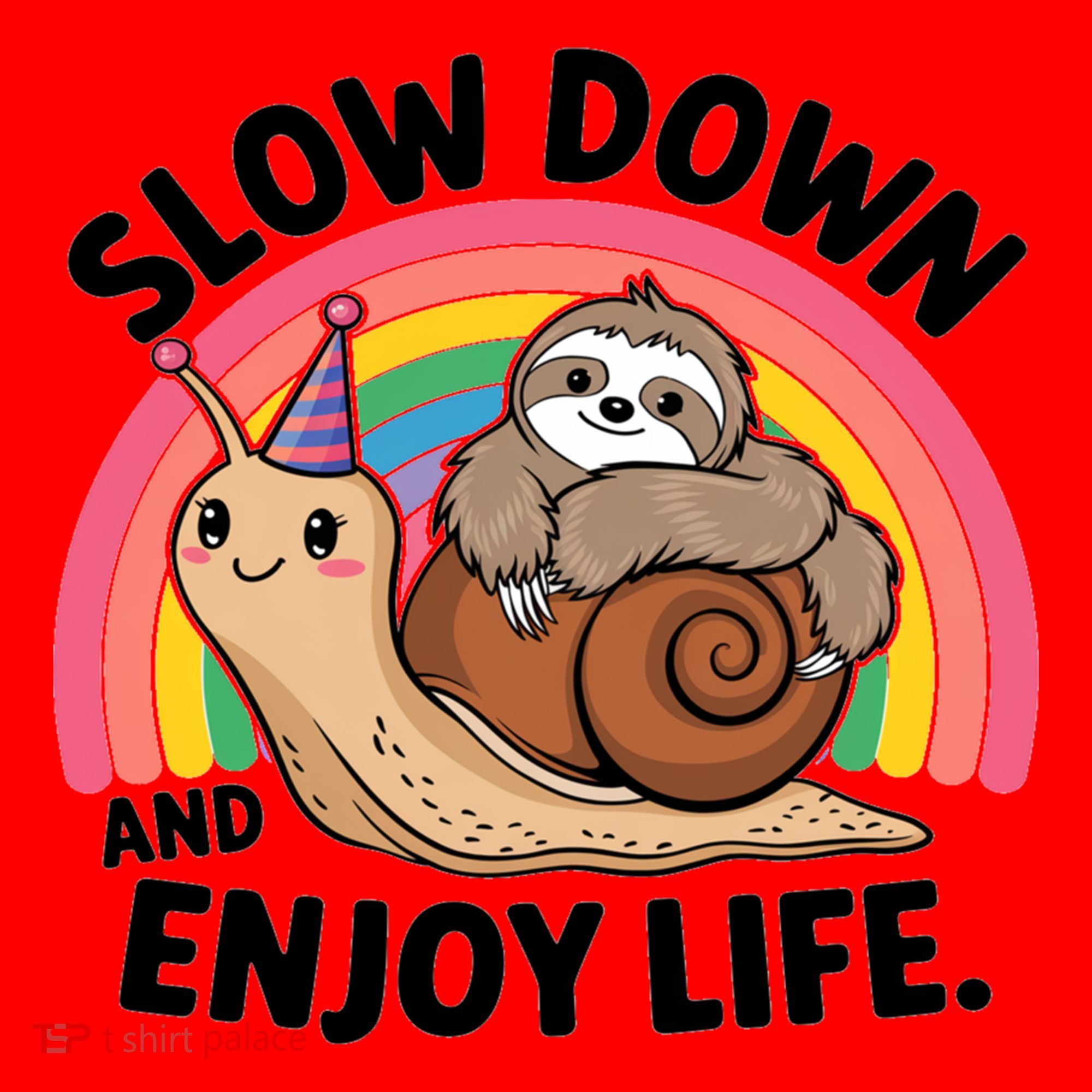 I Love Sloths Snails Positive Sayings Quotes About Life Funny Gift Santa Hat