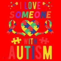 I Love Someone With Autism Ribbon Heart Santa Hat thumb 1