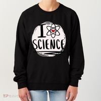 I Love Science L Cool Scientist Theme Graphic Meaningful Gift Women's Sweatshirt thumb 0