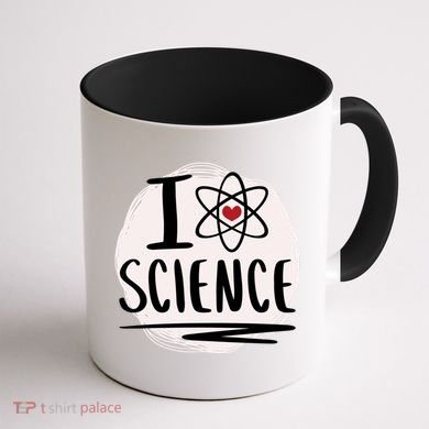 I Love Science L Cool Scientist Theme Graphic Meaningful Gift Coffee Mug back