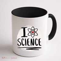 I Love Science L Cool Scientist Theme Graphic Meaningful Gift Coffee Mug thumb 1
