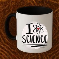 I Love Science L Cool Scientist Theme Graphic Meaningful Gift Coffee Mug thumb 2