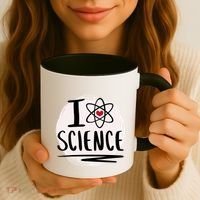 I Love Science L Cool Scientist Theme Graphic Meaningful Gift Coffee Mug thumb 3