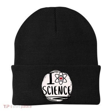 I Love Science L Cool Scientist Theme Graphic Meaningful Gift Beanie