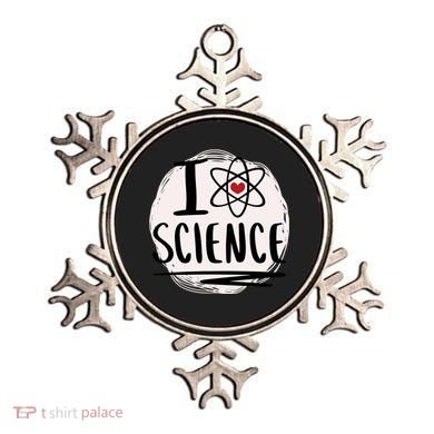 I Love Science L Cool Scientist Theme Graphic Meaningful Gift Ornament
