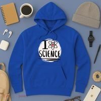I Love Science L Cool Scientist Theme Graphic Meaningful Gift Hoodie thumb 3