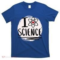 I Love Science L Cool Scientist Theme Graphic Meaningful Gift T-Shirt thumb 0