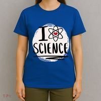 I Love Science L Cool Scientist Theme Graphic Meaningful Gift T-Shirt thumb 4