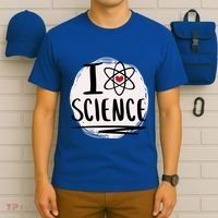 I Love Science L Cool Scientist Theme Graphic Meaningful Gift T-Shirt thumb 6