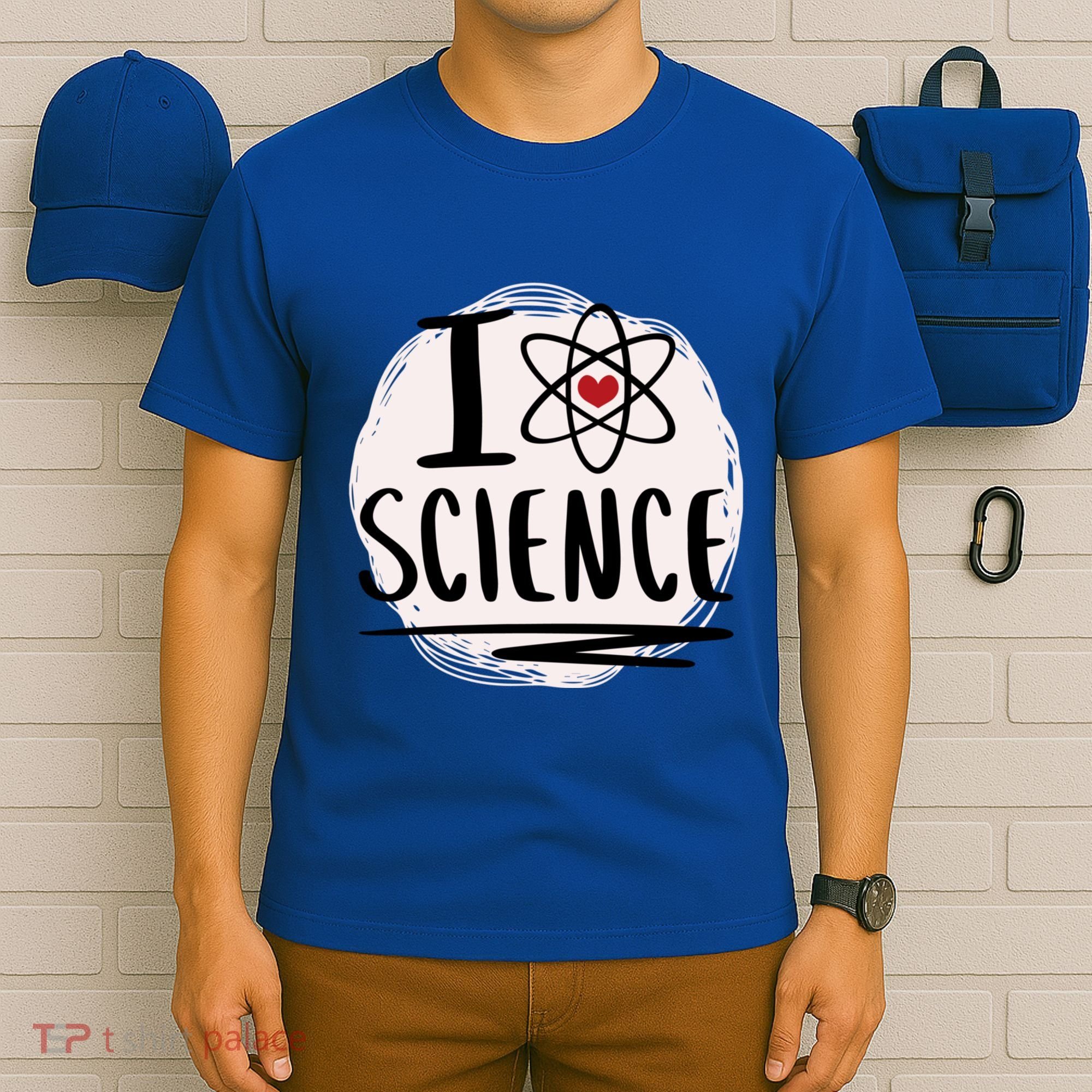 I Love Science L Cool Scientist Theme Graphic Meaningful Gift T-Shirt