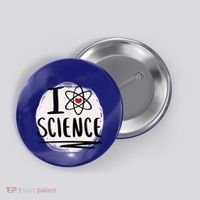 I Love Science L Cool Scientist Theme Graphic Meaningful Gift Button thumb 0