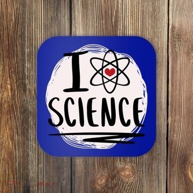 I Love Science L Cool Scientist Theme Graphic Meaningful Gift Coaster