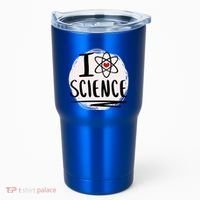 I Love Science L Cool Scientist Theme Graphic Meaningful Gift Tumbler thumb 0