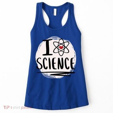 I Love Science L Cool Scientist Theme Graphic Meaningful Gift Women's Tank Top