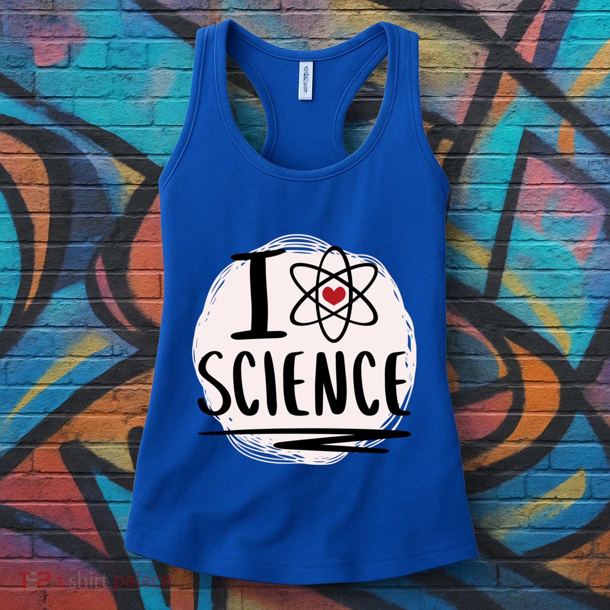 I Love Science L Cool Scientist Theme Graphic Meaningful Gift Women's Tank Top
