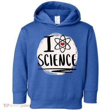 I Love Science L Cool Scientist Theme Graphic Meaningful Gift Toddler Hoodie